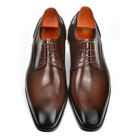 Handmade Mens Brown Oxford Dress Shoes Men Brown Rebelsmarket