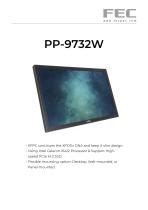 Panel Pc Tft Lcd Pp W Fec X Intel Celeron