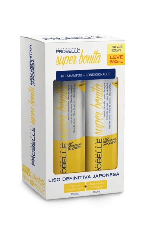 Kit Shampoo E Condicionador Probelle 250ml Liso Japonesa CAPILAR Kit