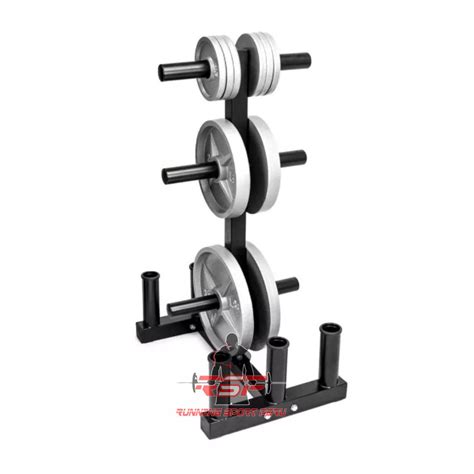 Soporte O Rack Para Discos Y Barras Ol Mpicas Profesional Gym Negro