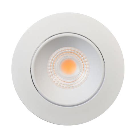 Spot Encastrable Orientable Variable 7W LED COB Rond Blanc CREALYS