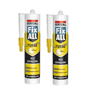 Soudal Fix All Turbo Weiß 290ml Dichtstoffe Schnell Montagekleber Universalklebe Masterbau Shop