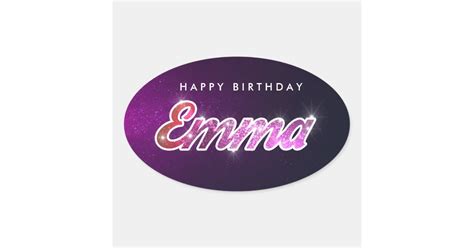 Happy Birthday Emma Sticker Zazzle