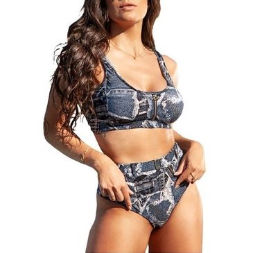 Biquini Hot Pant Cintura Alta Top Cropped Bojo Estampa Stop Shopee Brasil