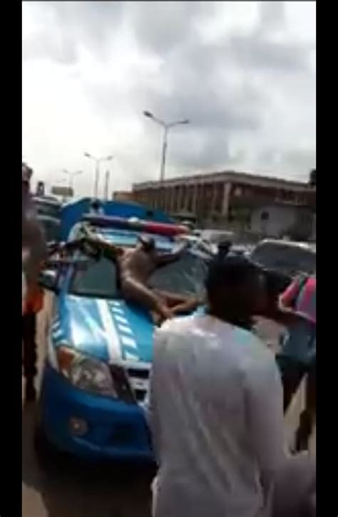 Driver Strips Unclad After FRSC Officials Seized His Car Photos