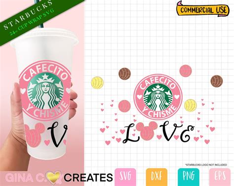 Starbucks Cafecito Y Chisme Svg Wrap Concha Starbucks Cup Wrap Svg Etsy