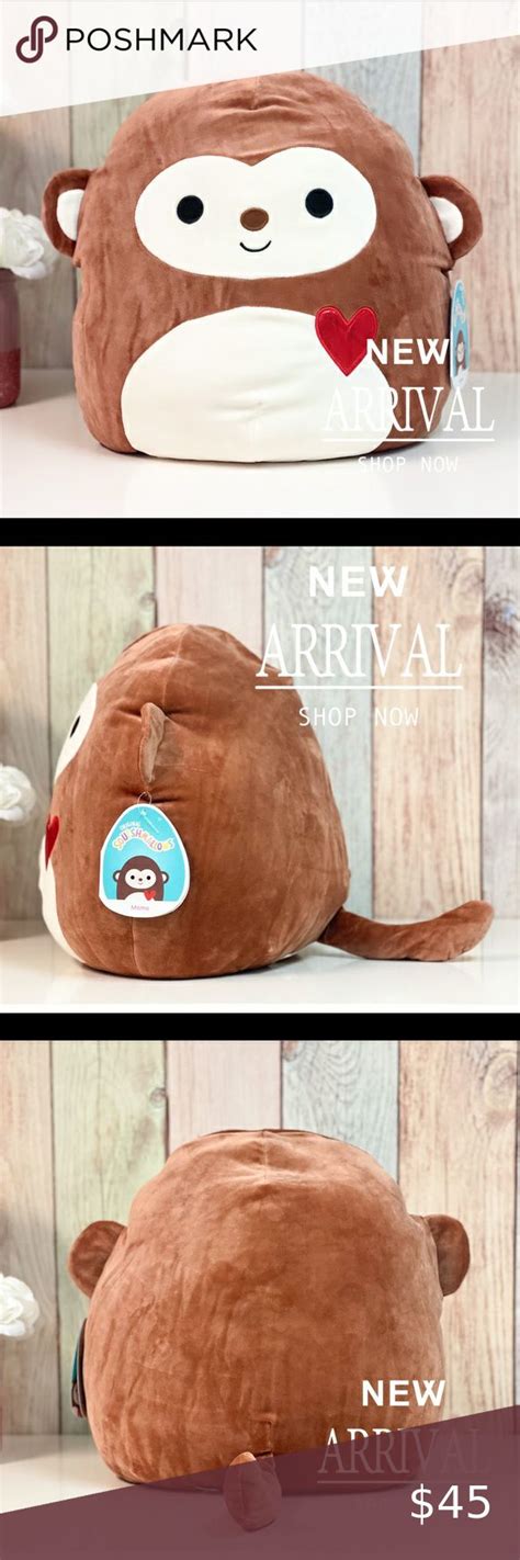 New Arrival Authentic Kellytoy Squishmallow 16” Momo The Monkey