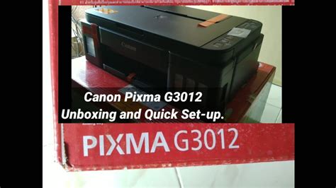 Canon Pixma G3012 Ink Tank Budget Printer Unboxing And Quick Setup