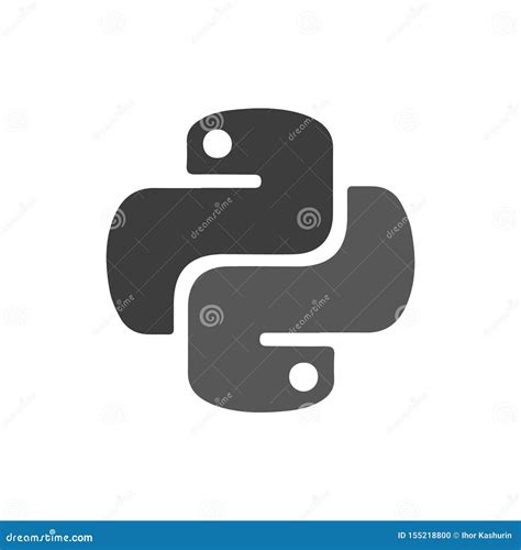 Icon Of The Python Programming Language Stock Illustration