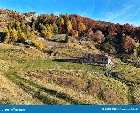 Malga Hiking Trail on Trento Mountain Hill, Trentino Alto Adige, Italy ...