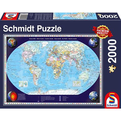 Puzzle 2000 pièces Notre monde Schmidt Rue des Puzzles