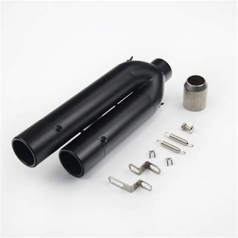 Universal Inlet 51mm Motorcycle Pipe Exhaust Muffler Laser Marking Modified Motorbike Muffler