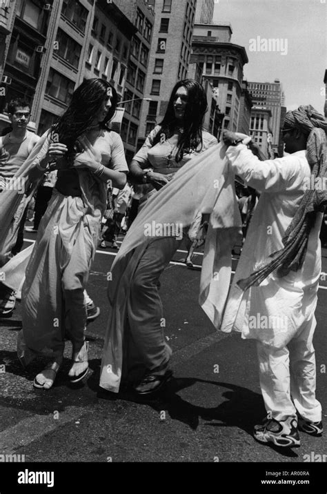 Gay Parade Midtown Manhattan New York Usa Stock Photo Alamy
