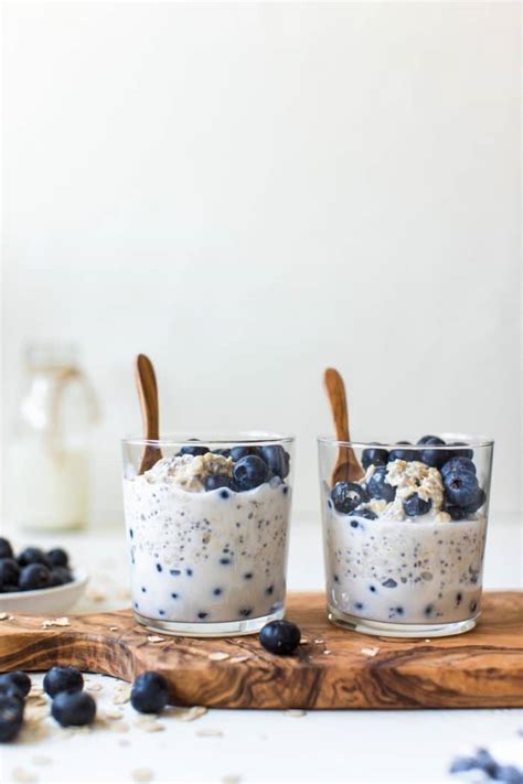 Overnight Blueberry Oats Vegan Dairy Free Options Krolls Korner