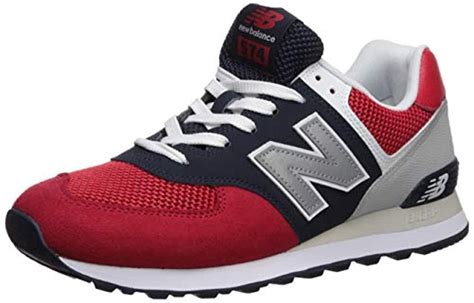 New Balance Synthetic 574 Casual Running Shoes In Red For Men Save 56