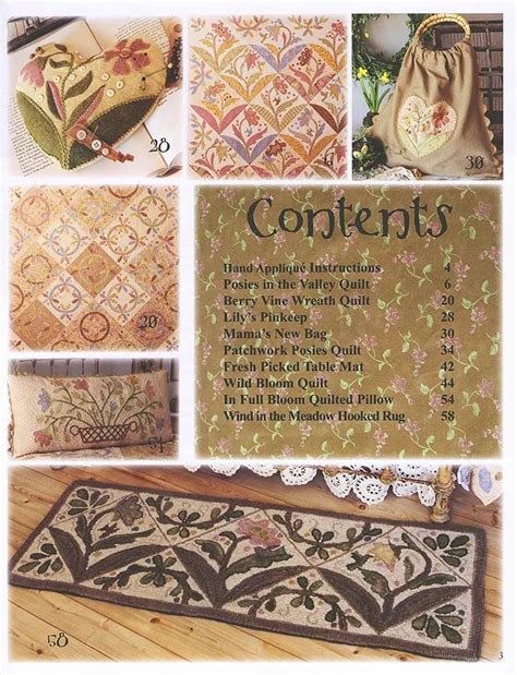 Quilt Book In Full Bloom Applique Quilt Vintage Inspired Cottage