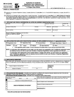 PA DMV Forms Printable