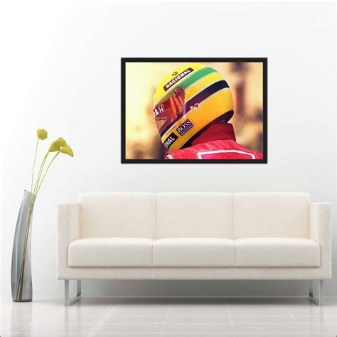 Quadro Decorativo Ayrton Senna Aj Elo Produtos Especiais