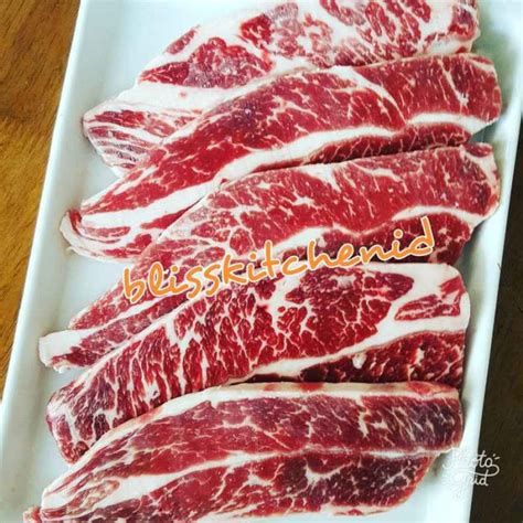 Promo Daging Sapi Us Short Ribs Beef Choice Boneless Galbi Kalbi Cut