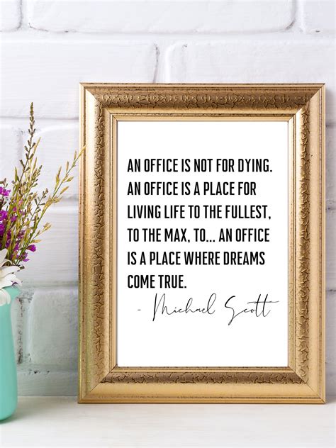 Michael Scott Office Quote Michael Scott Quotes the Office - Etsy