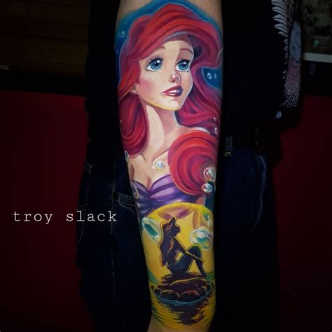 Tattoo uploaded by Troy Slack • Ariel #thelittlemermaid #ariel #disney ...