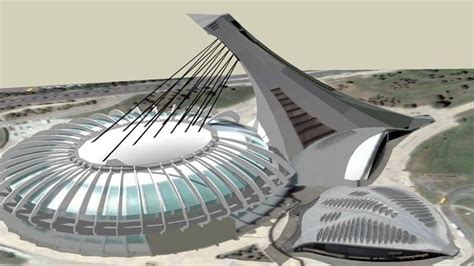 Sketchup Components 3d Warehouse Olympic Stadium In Montreal