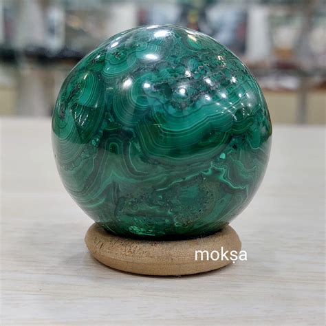 Malachite crystal sphere – 1pc - Moksa