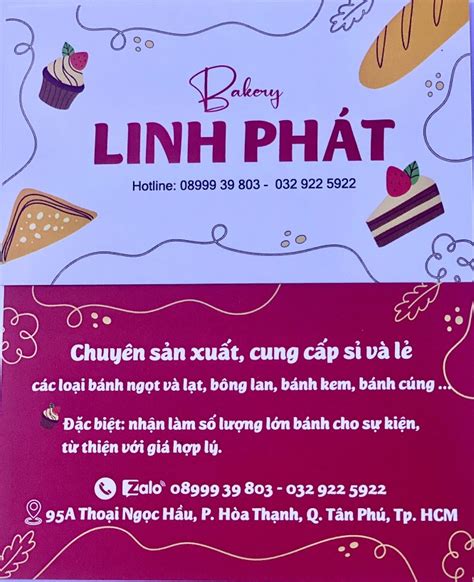 Linh Phát Bakery Tiệm Bánh Kem Bánh Ngọt Ngon Tân Phú