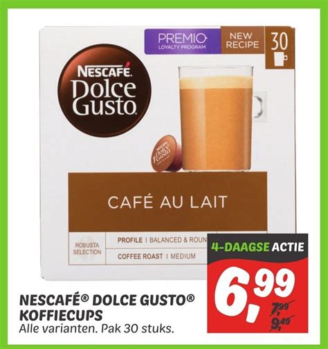 Nescafe Dolce Gusto Koffiecups Aanbieding Bij Dekamarkt