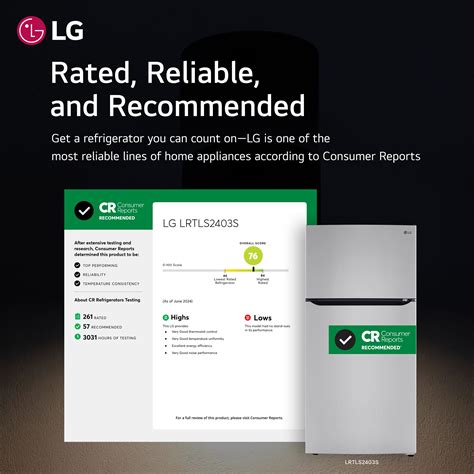 Customer Reviews: LG 23.8 Cu. Ft. Top Freezer Refrigerator with
