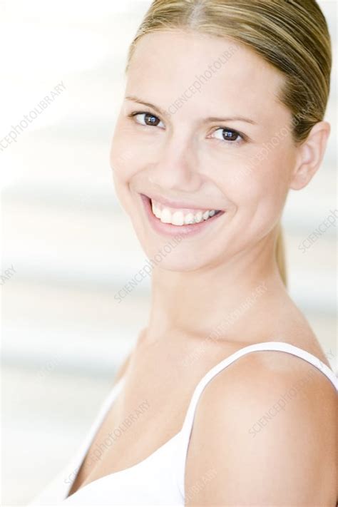 Happy Woman Stock Image F001 2200 Science Photo Library