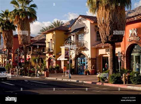 Downtown Palm Springs On Palm Canyon Drive Palm Springs Stock Photo