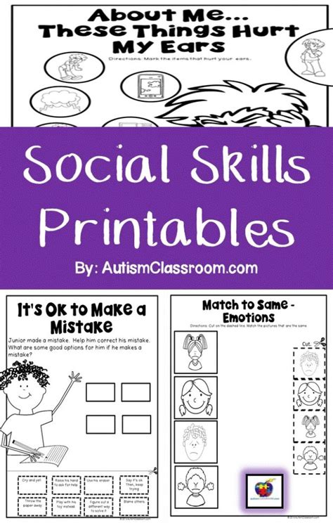 Social Skills Worksheet - SkillsWorksheets.com