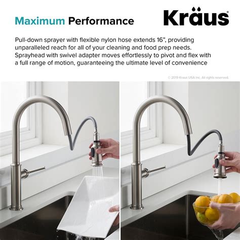 Kraus Kpf Orb Ksd Orb Sellette Single Handle Pull Down Kitchen