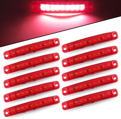 Yifengshun 10pcs 9 LED Side Marker Indicator Light Front Rear Side