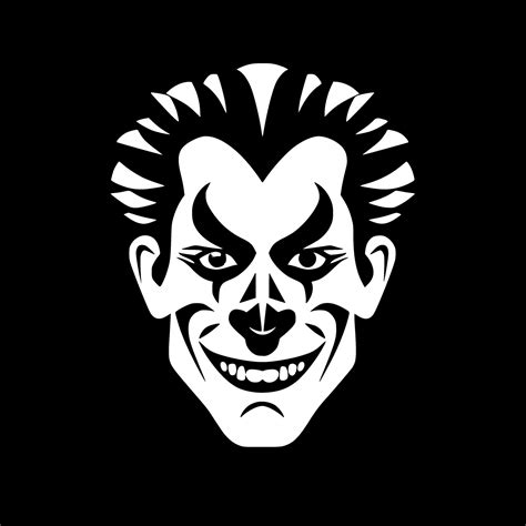 Clown, Black and White Vector illustration 35838091 Vector Art at Vecteezy