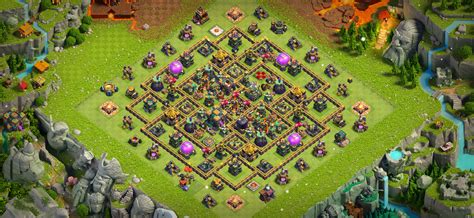 2023 TH14 Base Layout With Layout Copy Link Base Of Clans