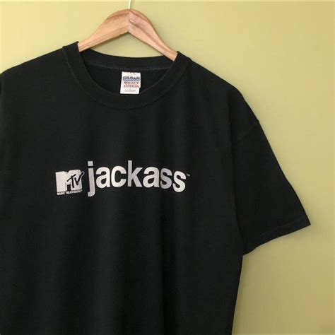 Vintage Mtv Jackass Graphic Movie T Shirt Depop