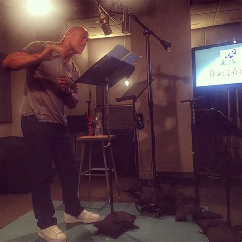 Dwayne Johnson had his first recording session for Moana as Maui ...