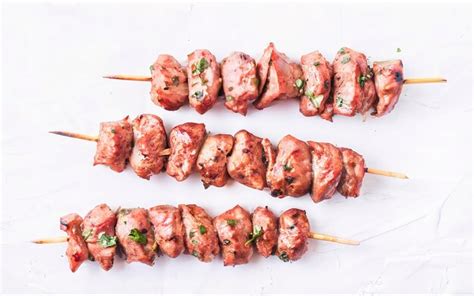 Premium Photo Raw Turkish Adana Shish Kebab Isolated On White Background