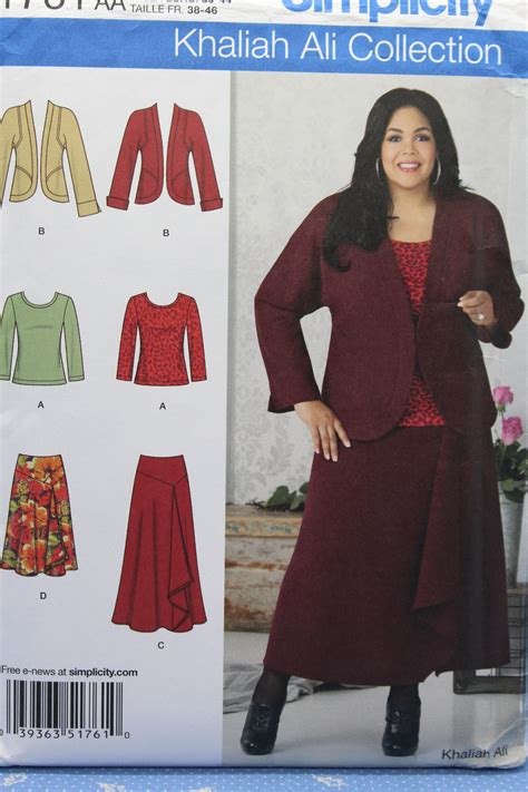 Simplicity Sewing Pattern 1761 Misses Skirt Jacket And Etsy