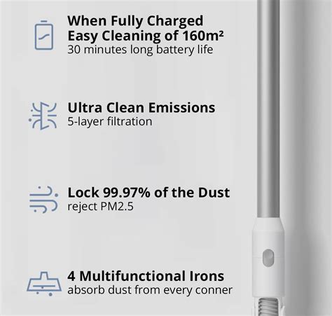 Xiaomi Mijia Handheld Cordless Vacuum Cleaner White