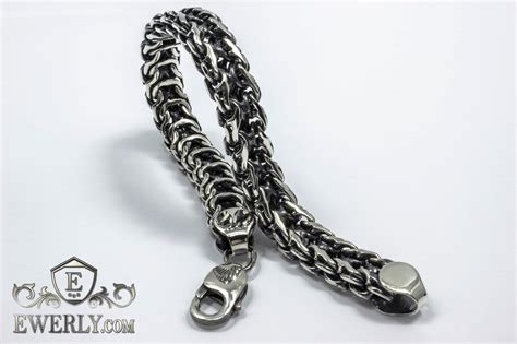 Серебряный браслет Фантом (Рамзес + Двойной ручеёк). Эксклюзивный ...