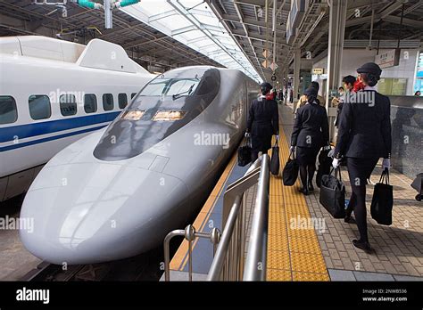 Bullet Train Shin Osaka Railway Stationosaka Japanasia Stock Photo