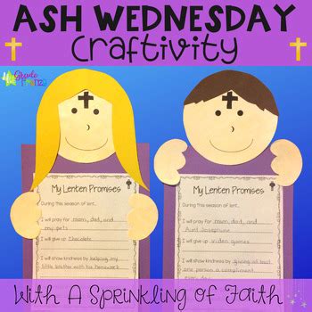 Ash Wednesday Catholic Craft by Fourth Grade Frenzy | TpT