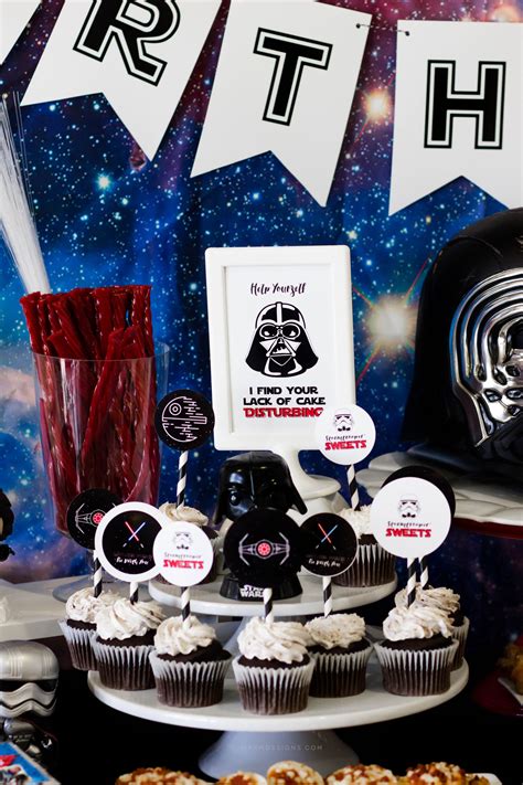 Welcome To The Dark Side Star Wars Party Printables — Merry Grace