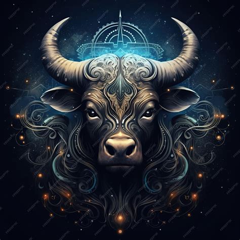 Premium AI Image | Taurus zodiac sign constellation astrological concept background Image of the ...