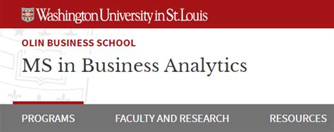 圣路易斯华盛顿大学商业分析项目课程设置、申请要求、就业前景全解析 知乎