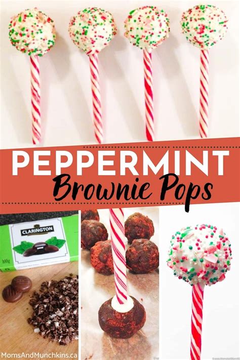 Peppermint Brownie Pops Tutorial And Recipe Moms And Munchkins Peppermint Cake Peppermint