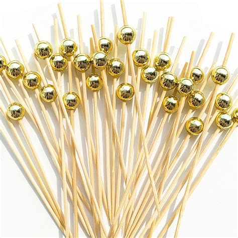 Amazon Cocktail Picks 300PCS Fancy Toothpicks For Appetizers Gold